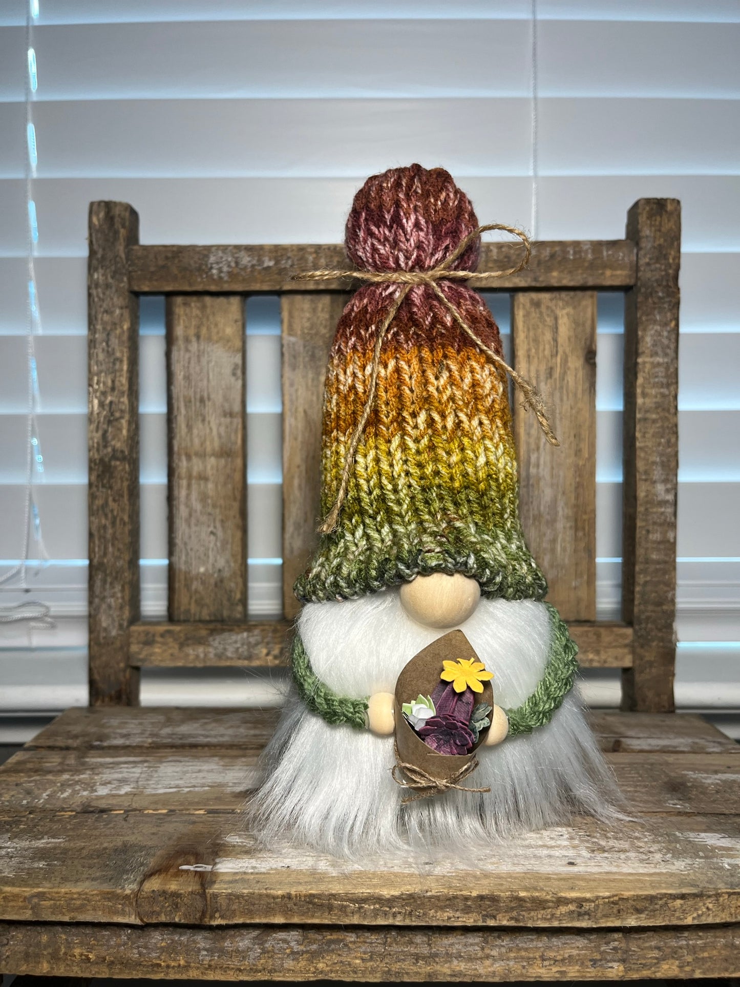 Cactus Gnome / Succulent Home Decor / Tiered Tray Display Accessories