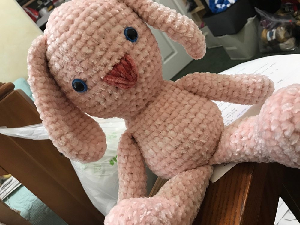 Stuffed Rabbit / Velvet Bunny / Plush Stuffed Animal