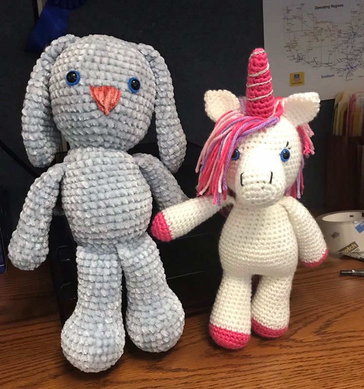Stuffed Rabbit / Velvet Bunny / Plush Stuffed Animal