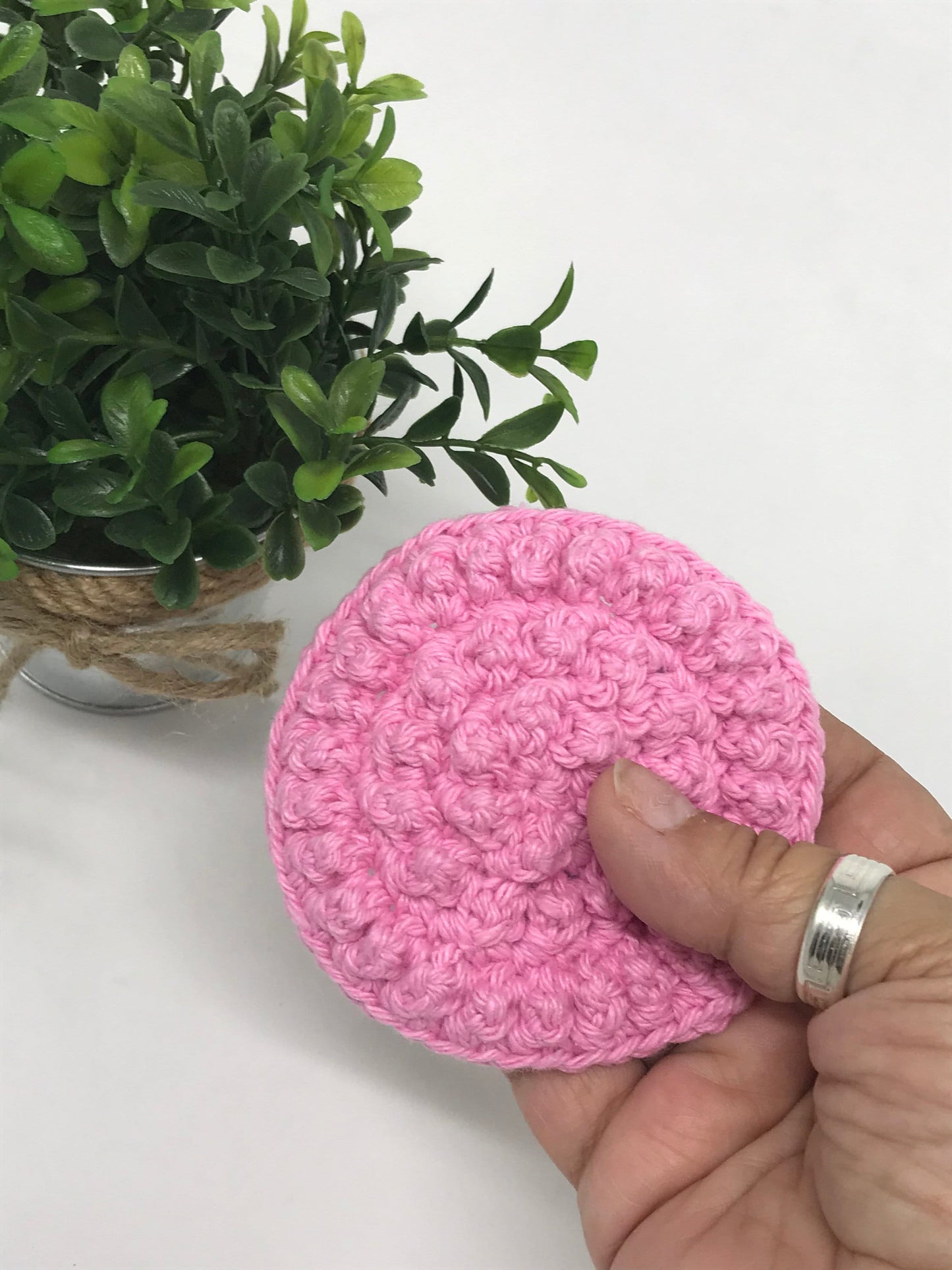 3 Exfoliating Pads for Face or Feet / Eco Friendly Facial Wash Cloth