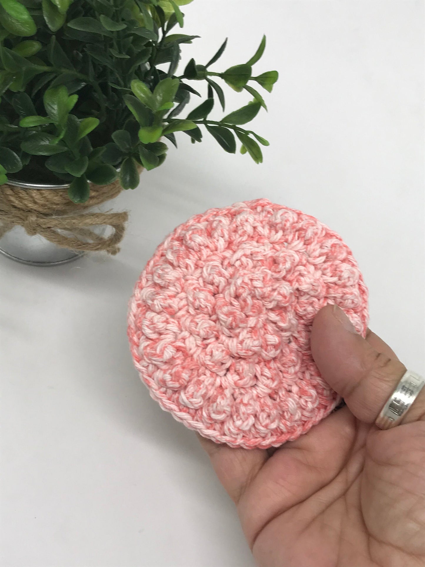 3 Exfoliating Pads for Face or Feet / Eco Friendly Facial Wash Cloth
