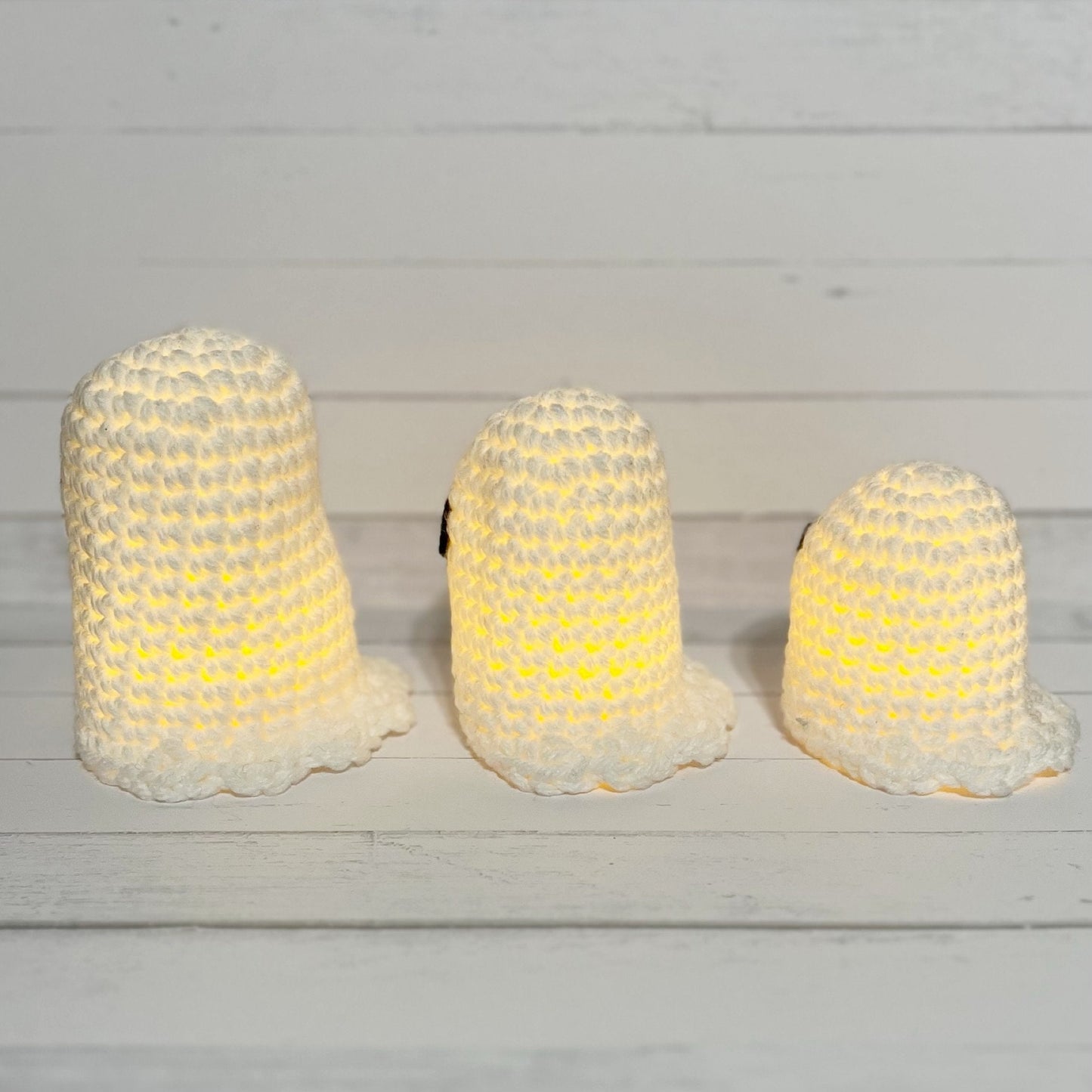 Ghost Family Tiered Tray Decor / Spooky Haunting Display / Light Up Halloween Decorations for Mantle or Table Top