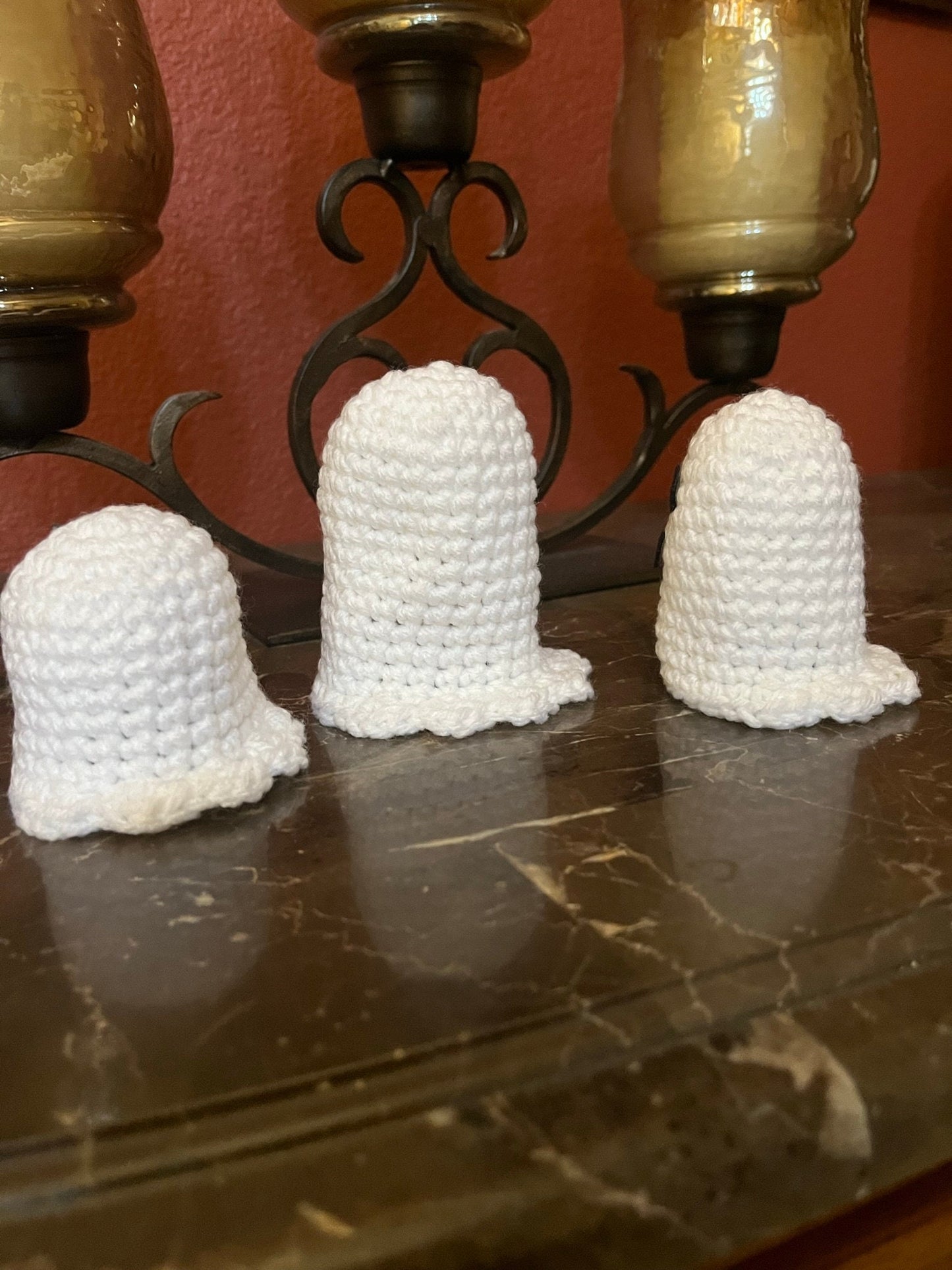Ghost Family Tiered Tray Decor / Spooky Haunting Display / Light Up Halloween Decorations for Mantle or Table Top