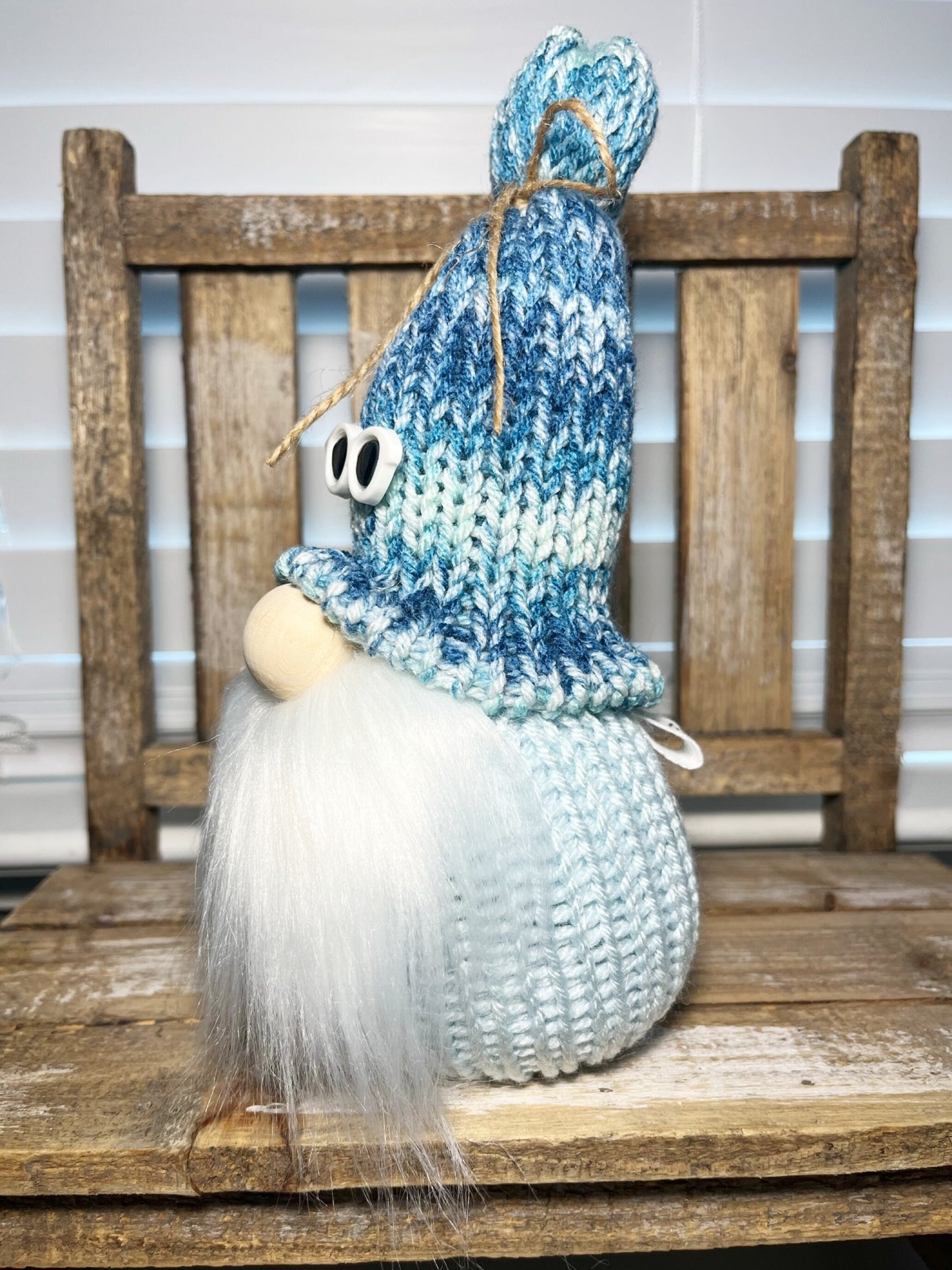Surf's Up Farmhouse Gnome / Tiered Tray Decor / Rustic Gnome / Sandy beach Gnome