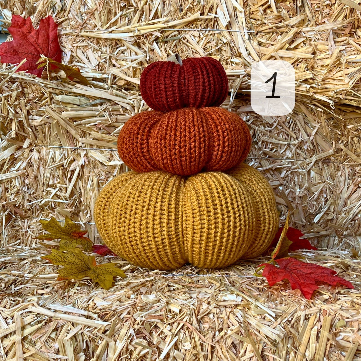 Fall Pumpkins / Harvest Gold Autumn Tiered Tray Decor / Rustic Farmhouse Decorations