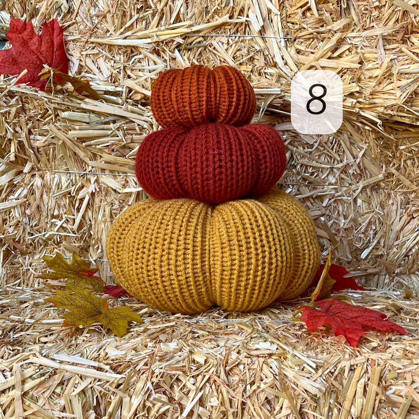 Fall Pumpkins / Harvest Gold Autumn Tiered Tray Decor / Rustic Farmhouse Decorations