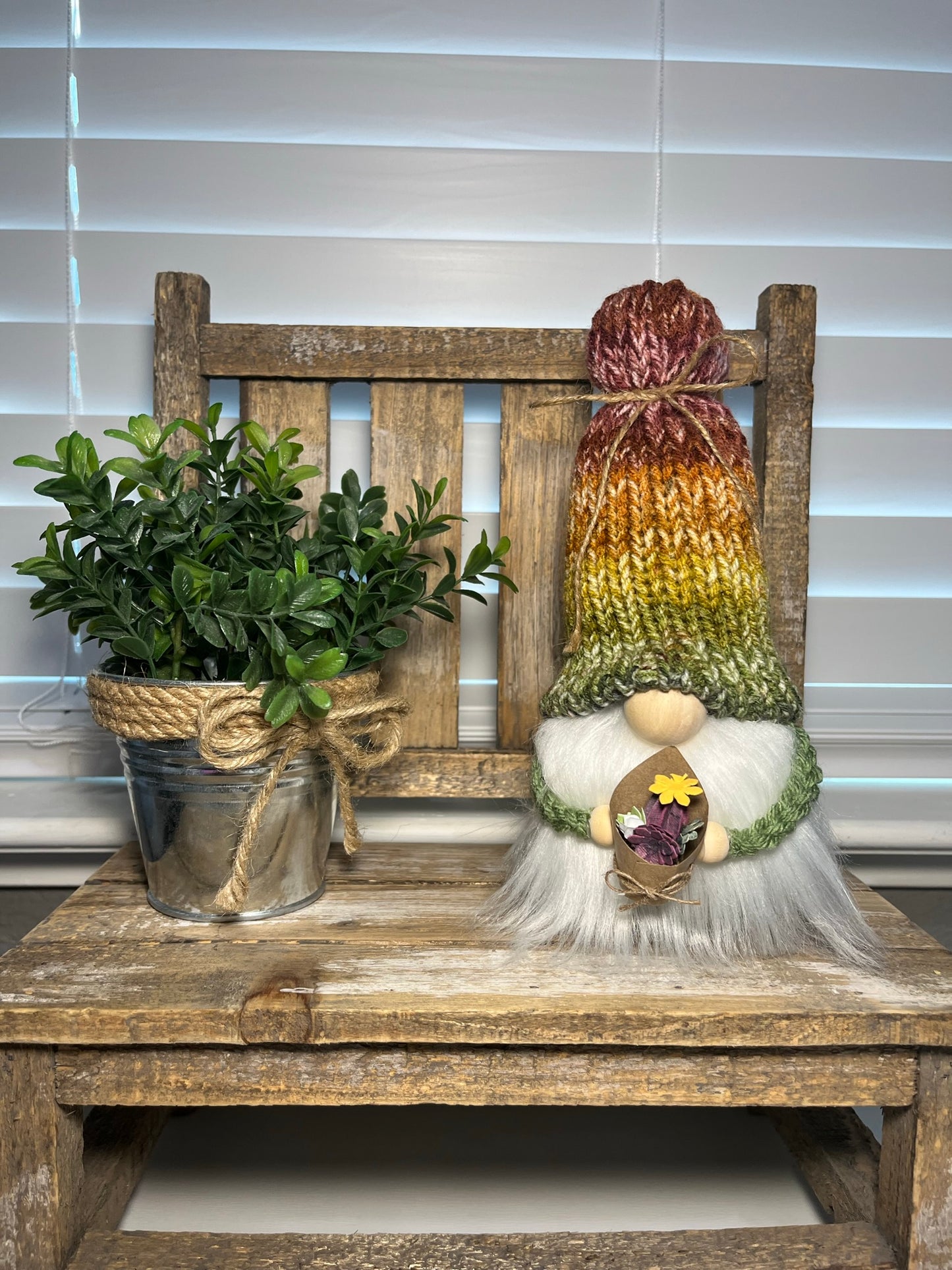 Cactus Gnome / Succulent Home Decor / Tiered Tray Display Accessories