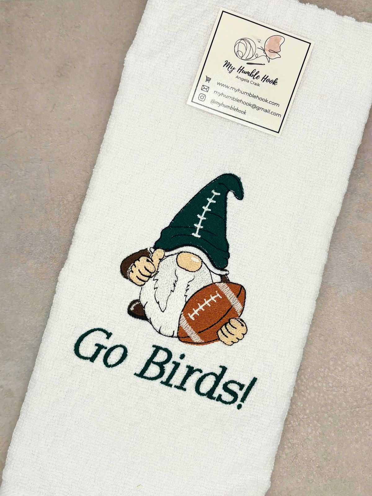 Go Birds! Football Gnome Kitchen Towel
