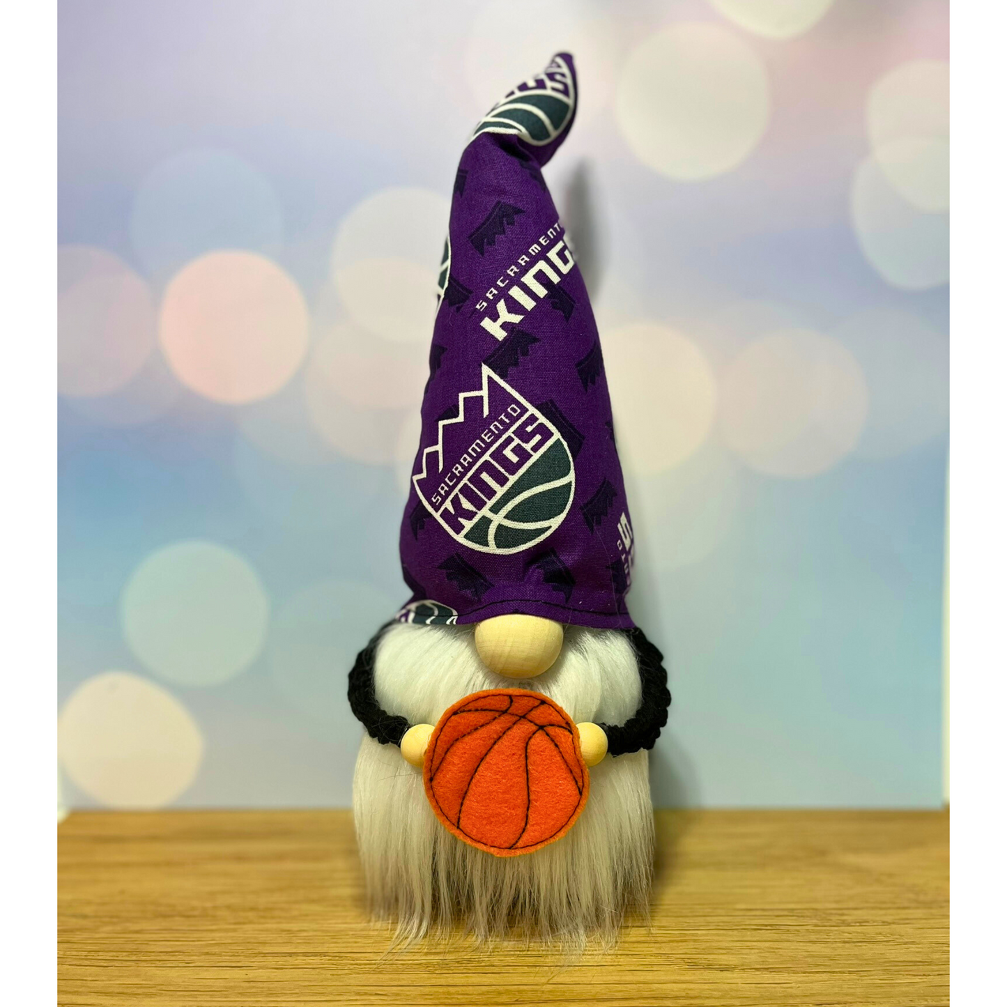 Basketball Season Gnome / Kings Team Tiered Tray Decor / Fall Gnome Decorations
