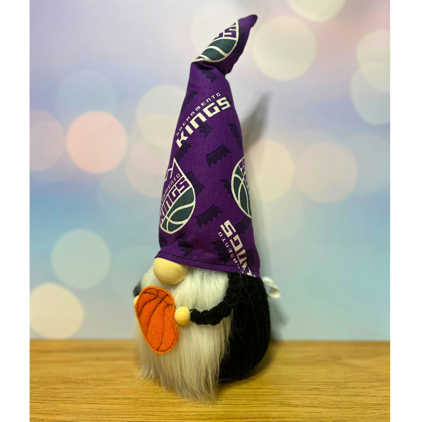 Basketball Season Gnome / Kings Team Tiered Tray Decor / Fall Gnome Decorations
