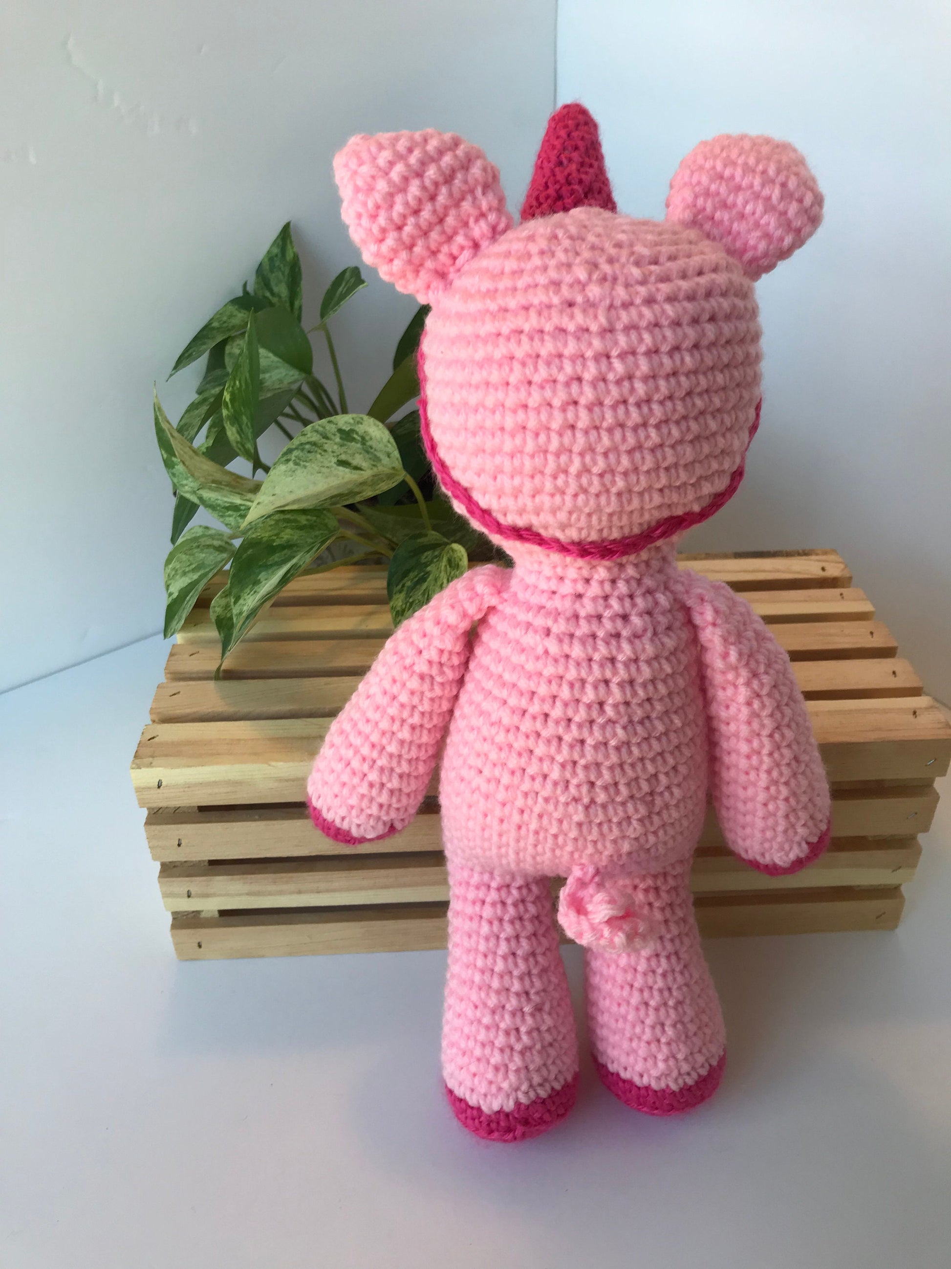 Pig Stuffed Animal / Piggycorn Stuffed Toy Pig