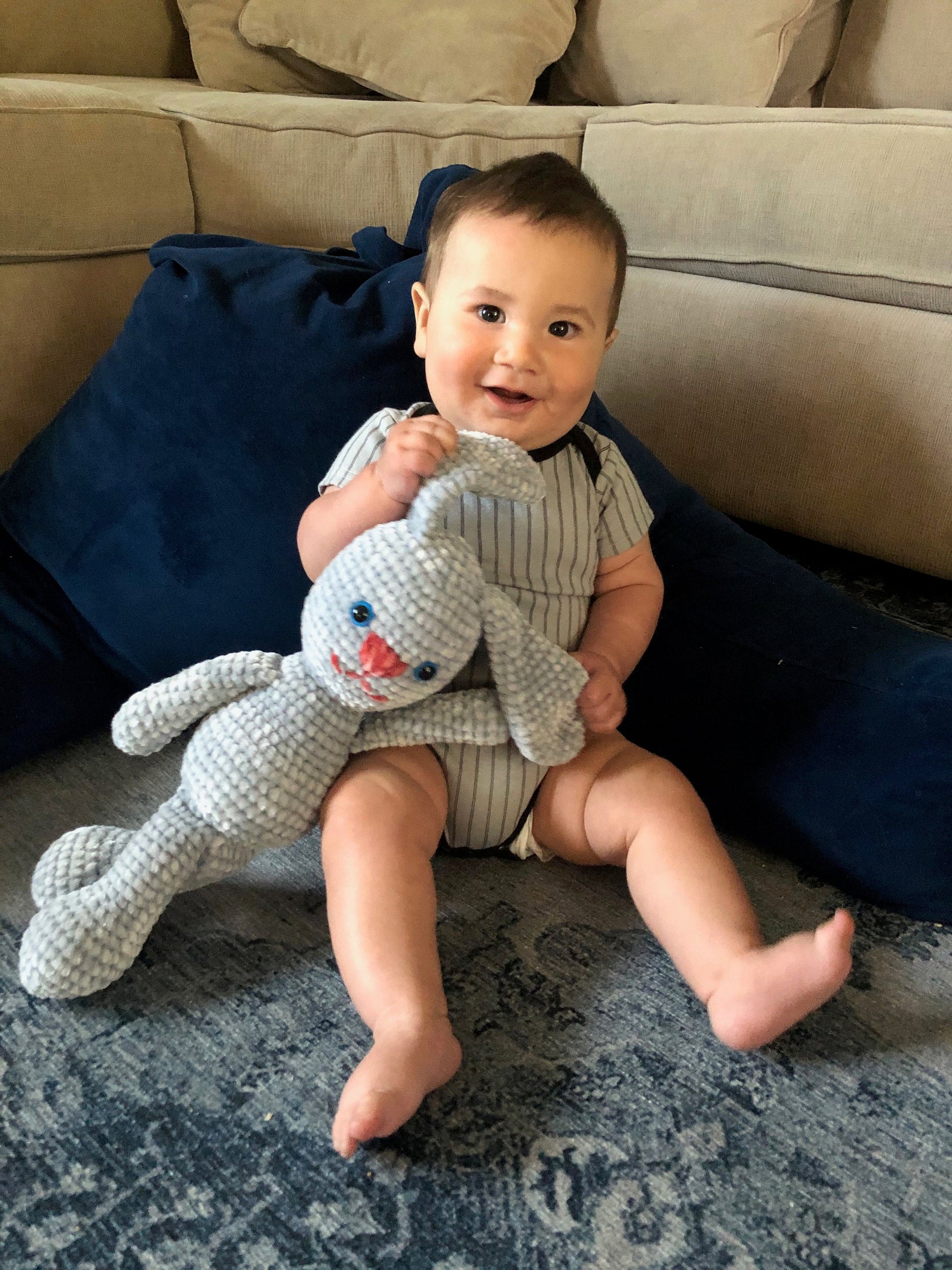 Stuffed Rabbit / Velvet Bunny / Plush Stuffed Animal