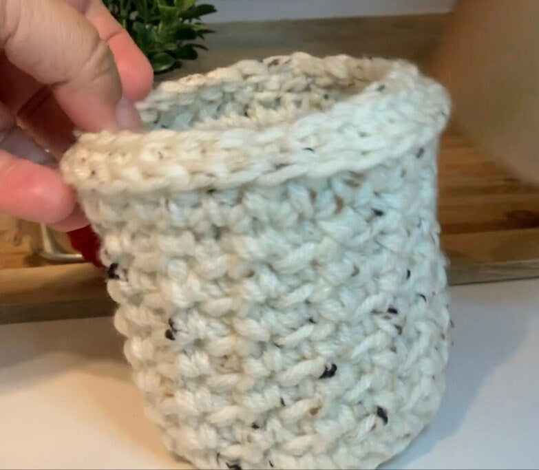 Small 4" Plant Basket / Storage Basket / Home Decor
