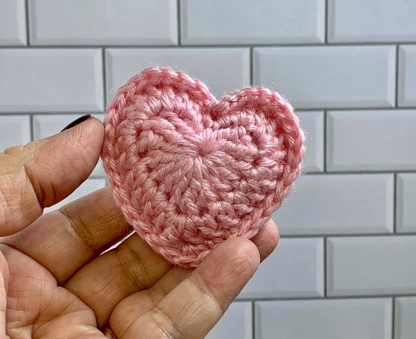 Puffy Heart Garland / Nursery Decor / Home & Office Holiday decoration / Crochet Heart / Baby and Bridal Shower Decorations
