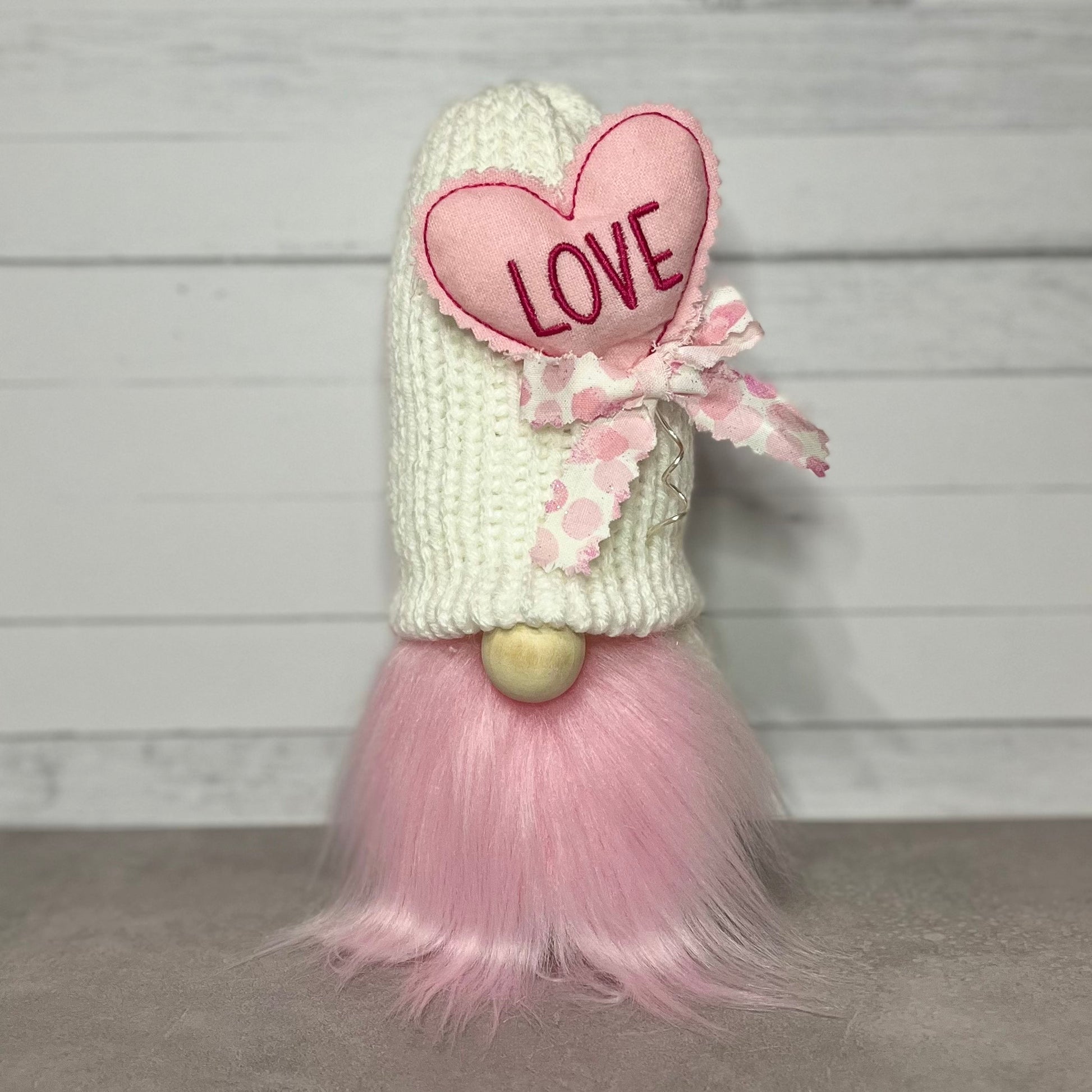 Love in my Heart Gnome / Valentines Day Tiered Tray Decor / Spring Gnome Decorations