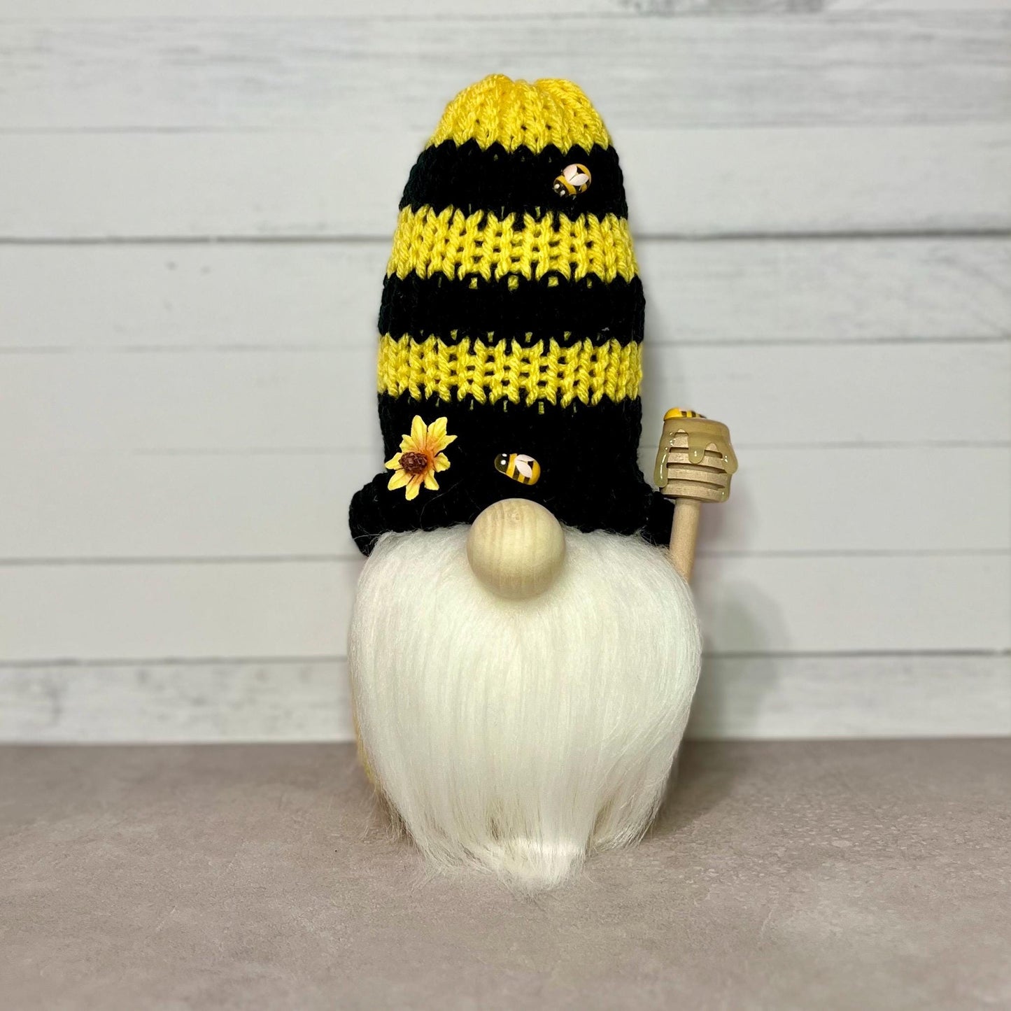 Bee Gnome / Spring Tiered Tray Decor / Flower Garden Gnome