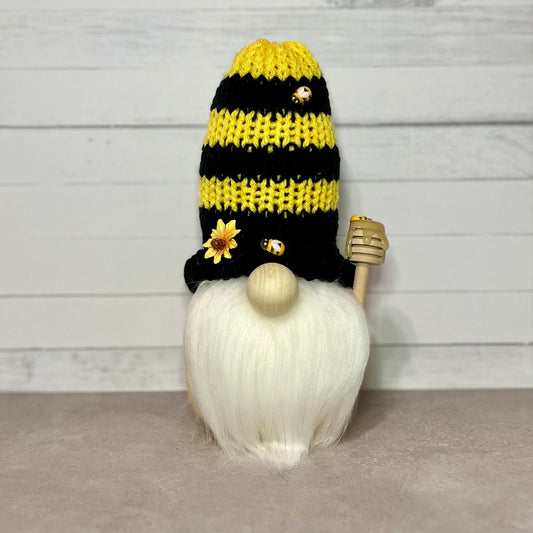 Bee Gnome / Spring Tiered Tray Decor / Flower Garden Gnome