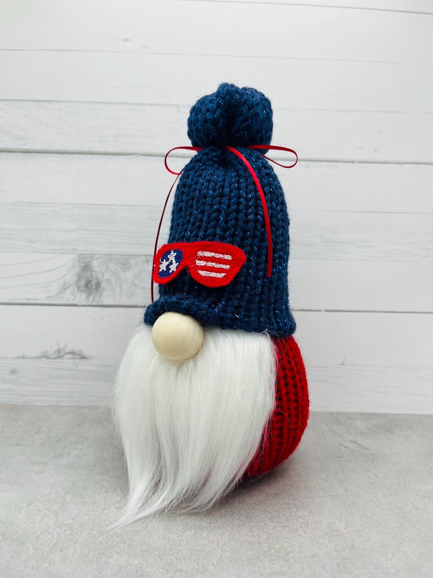 4th of July Gnome / Summer Tiered Tray Decor / USA Patriotic Gnome