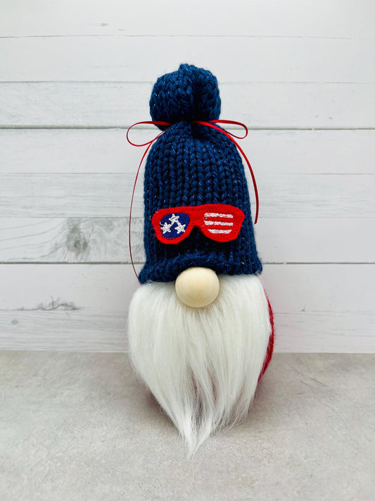 4th of July Gnome / Summer Tiered Tray Decor / USA Patriotic Gnome