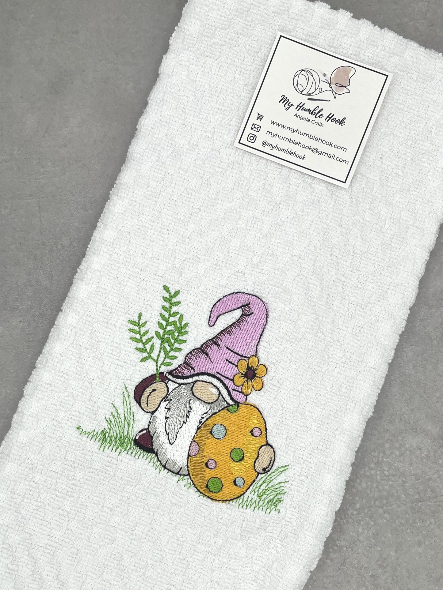 Easter Egg Gnome Kitchen Towel