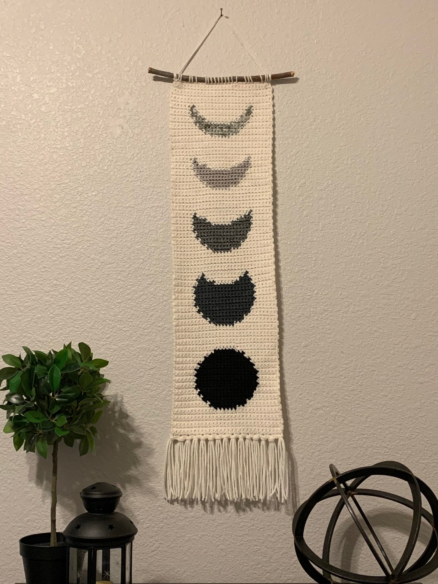 Moon Phases Wall Hanging