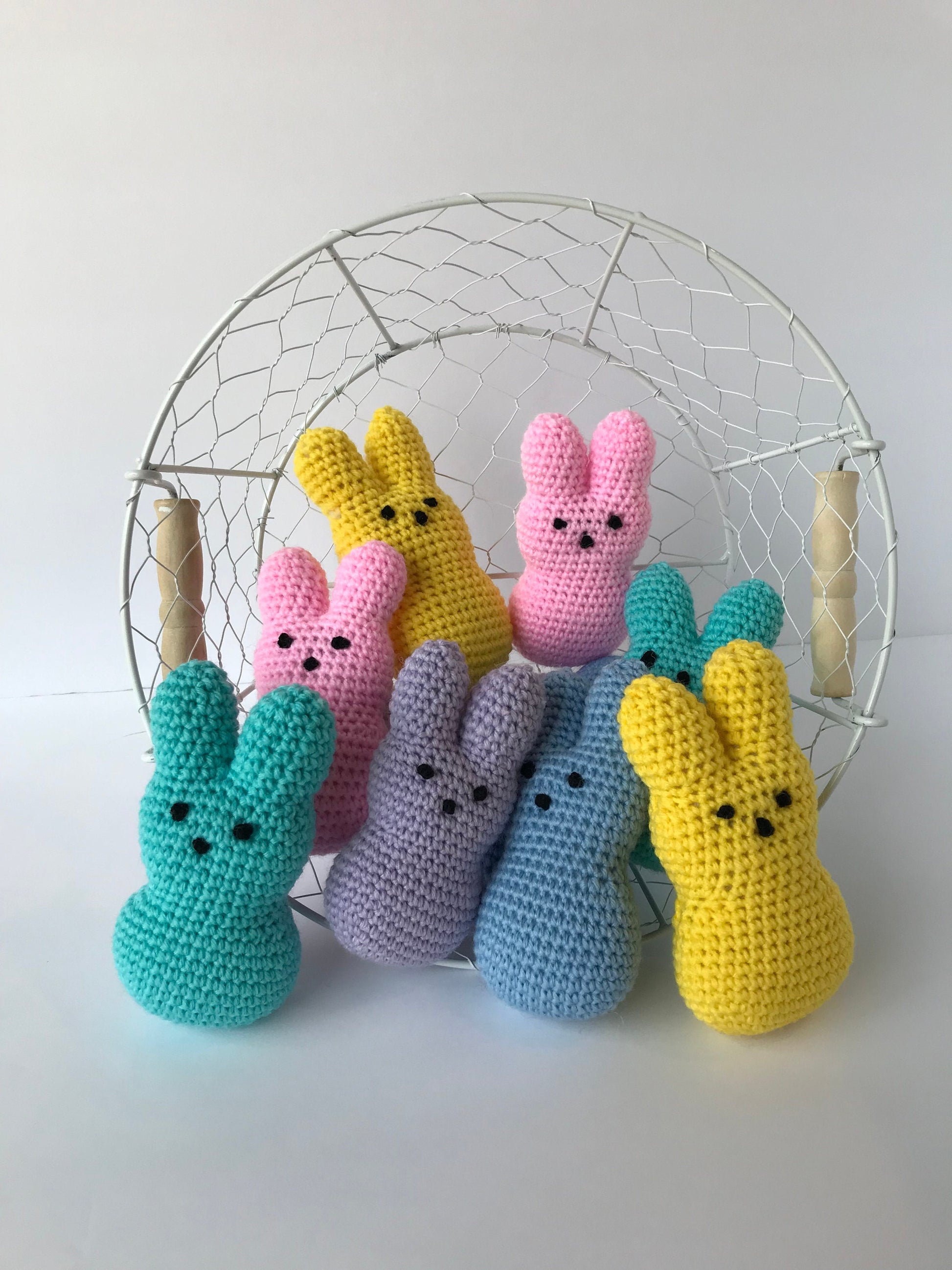 Stuffed Rabbit / Easter Basket Toy / Easter Peeps