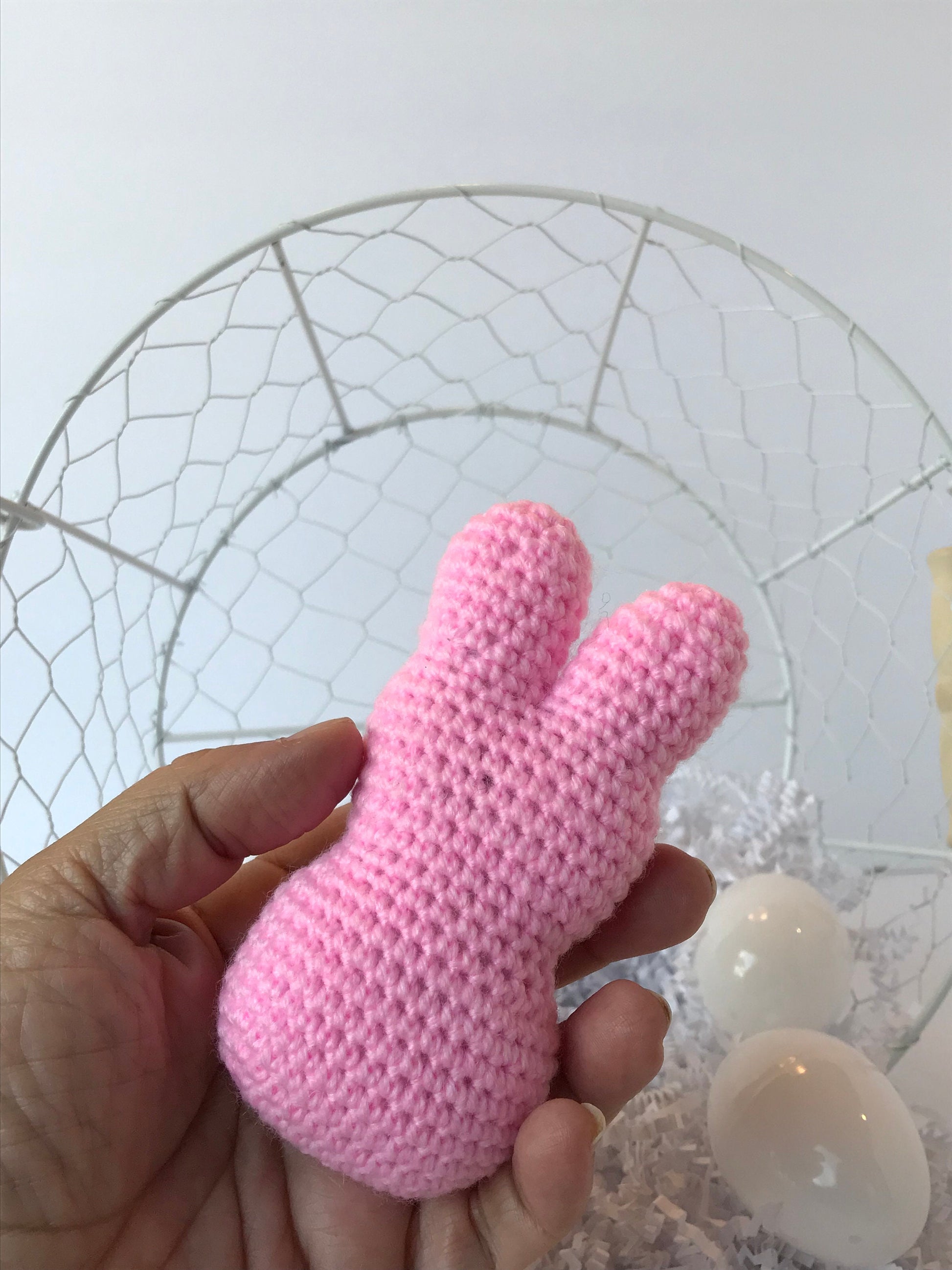 Stuffed Rabbit / Easter Basket Toy / Easter Peeps