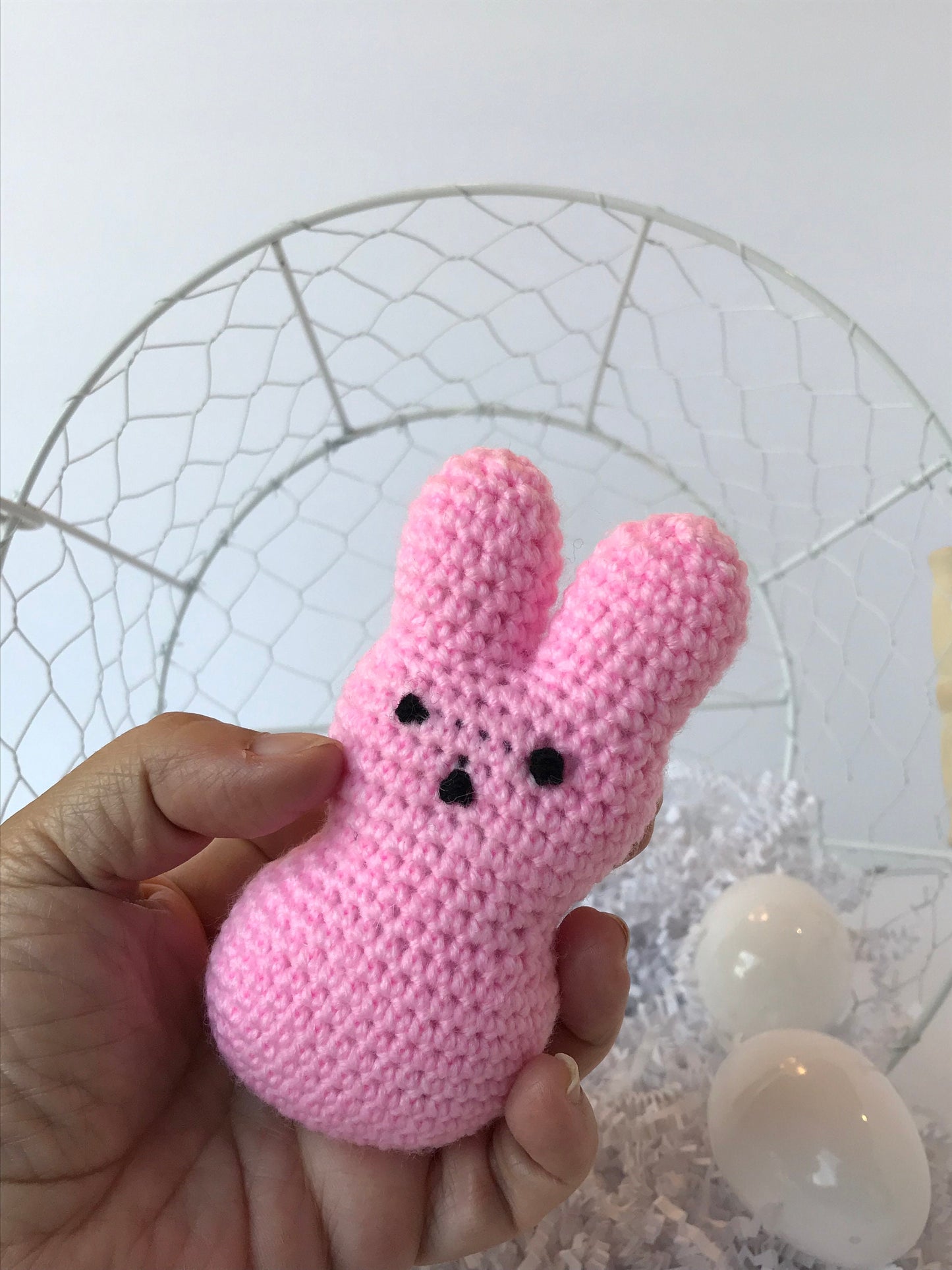 Stuffed Rabbit / Easter Basket Toy / Easter Peeps