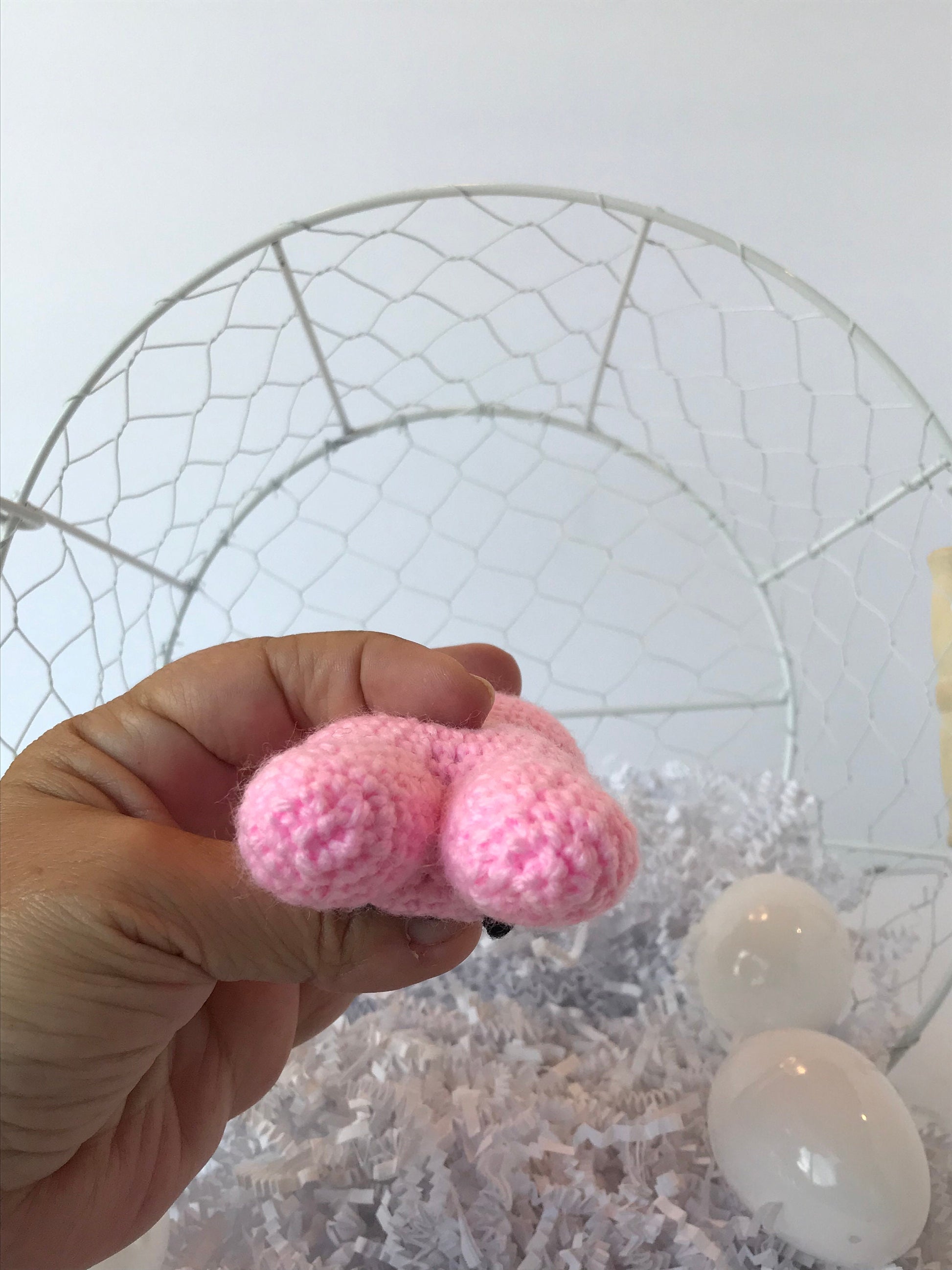 Stuffed Rabbit / Easter Basket Toy / Easter Peeps