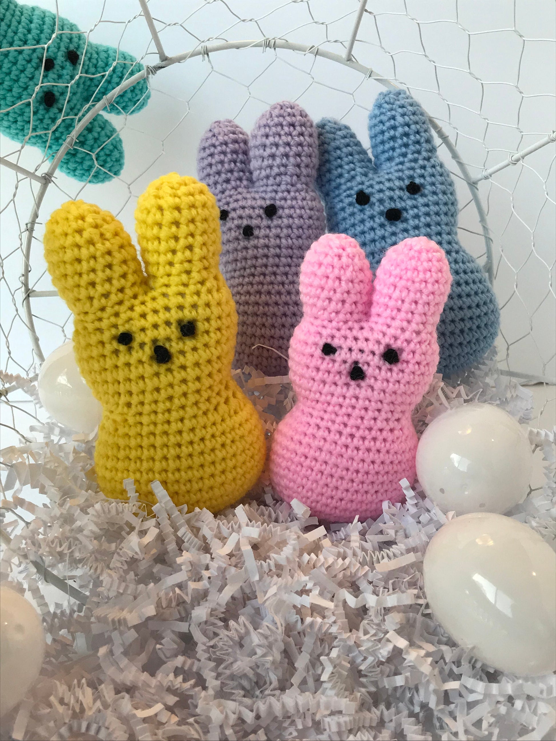 Stuffed Rabbit / Easter Basket Toy / Easter Peeps