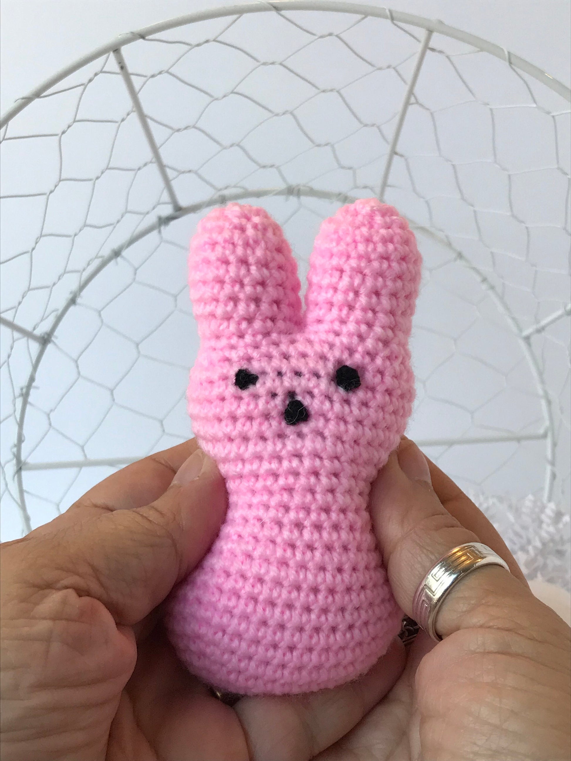 Stuffed Rabbit / Easter Basket Toy / Easter Peeps