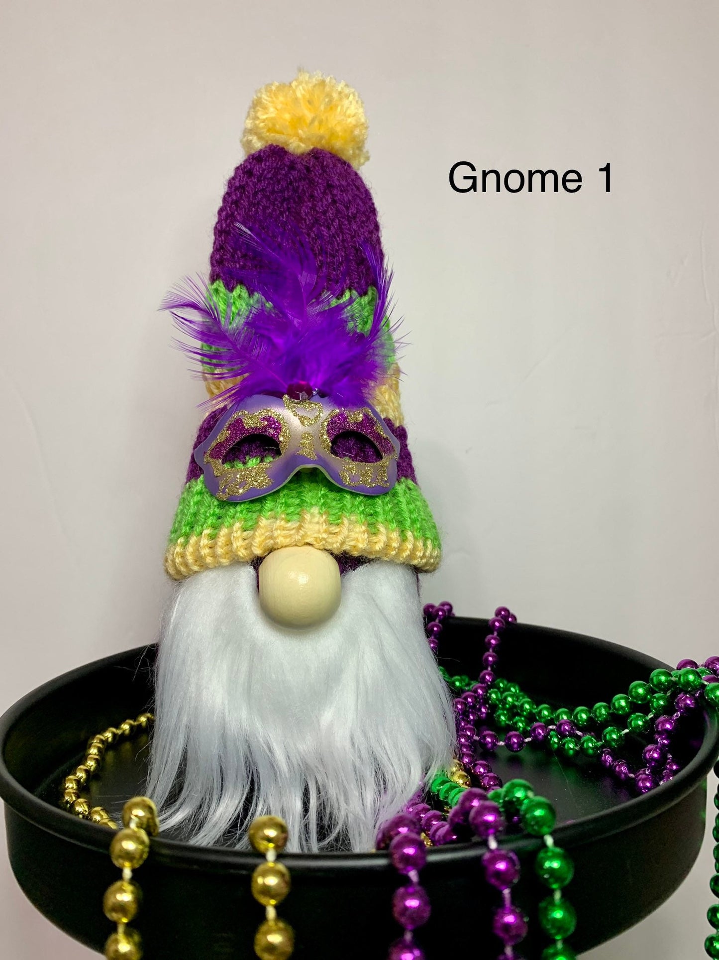 Mardi Gras Gnome / Fat Tuesday Decor / New Orleans Party Gnome