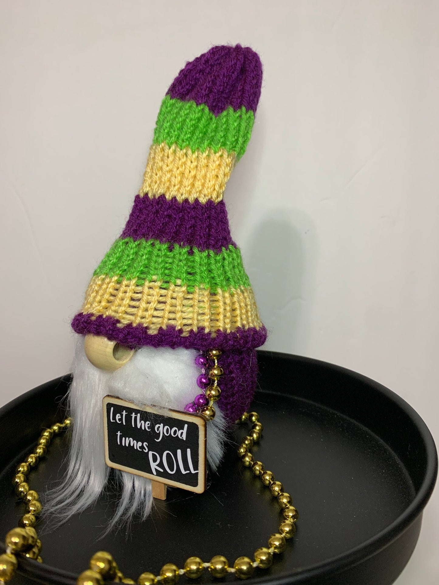 Mardi Gras Gnome / Fat Tuesday Decor / New Orleans Party Gnome