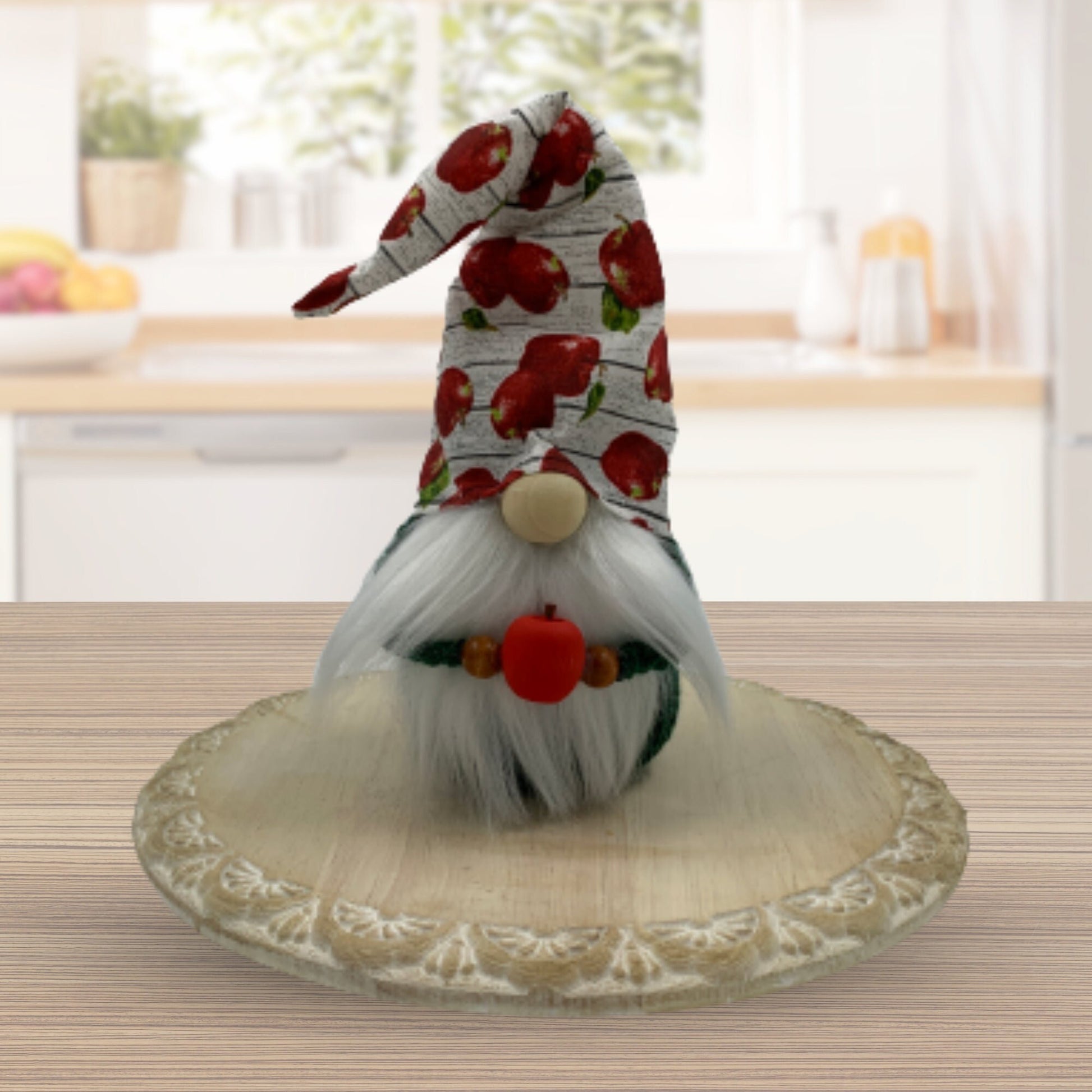 Apple Harvest Gnome / Apple for Teacher Tiered Tray Decor / Fall Gnome Decorations