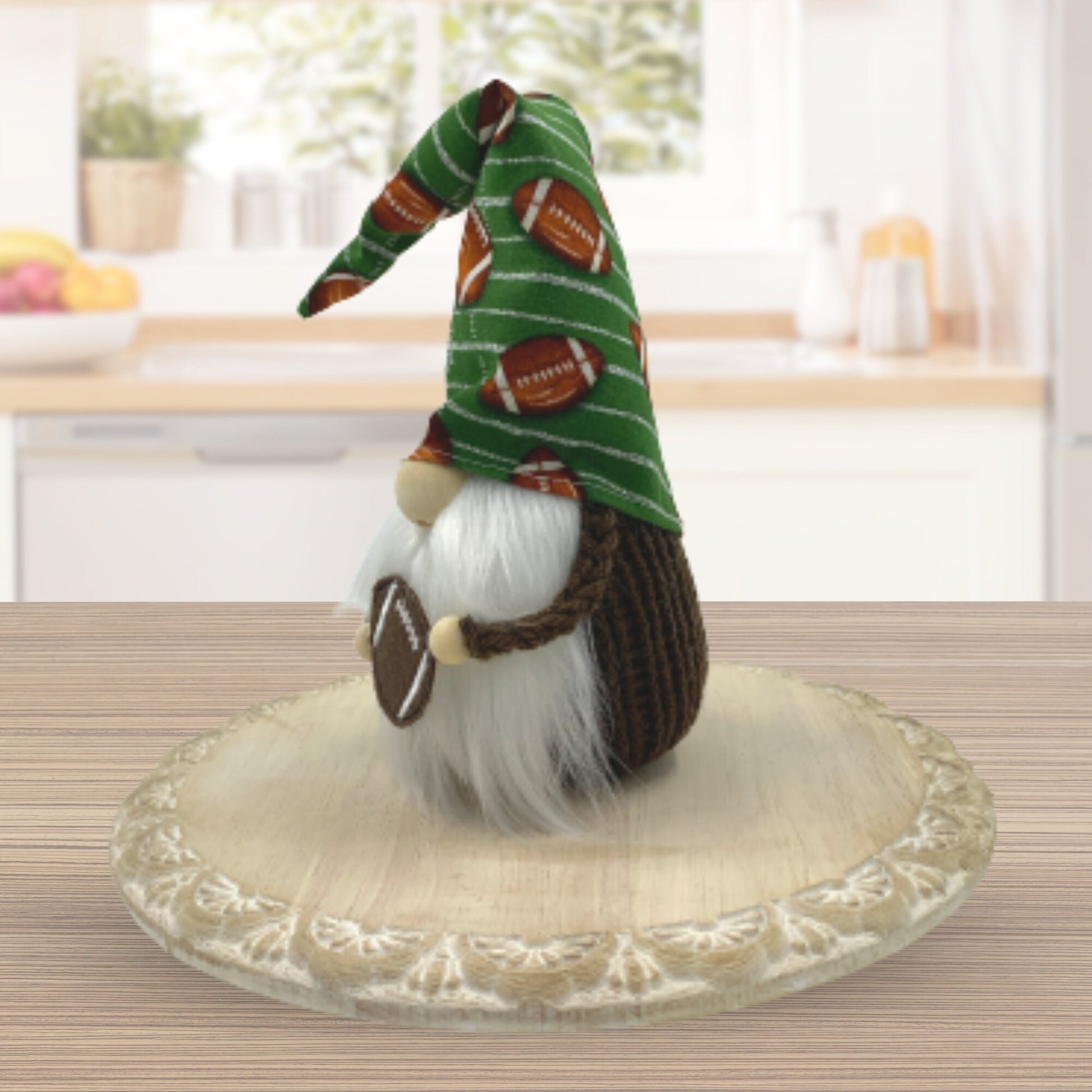 Football Season Gnome / Touchdown Tiered Tray Decor / Fall Gnome Decorations