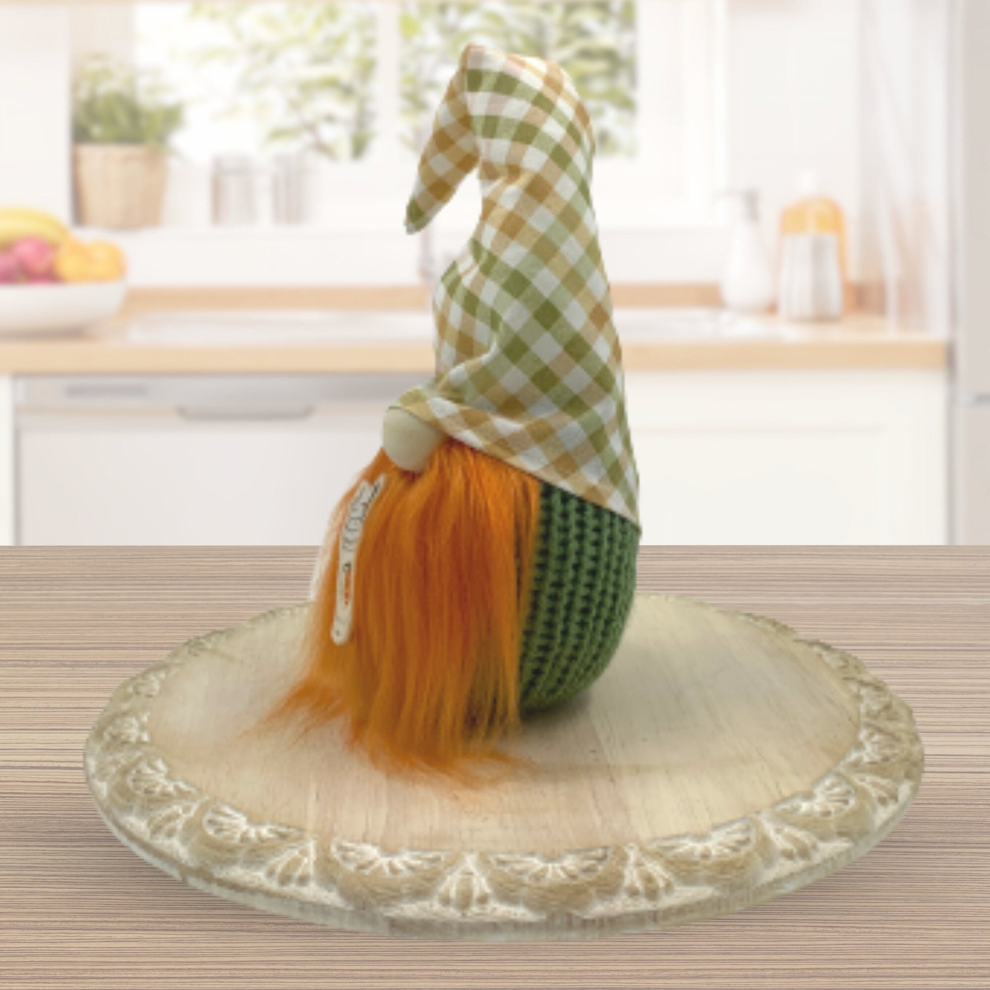 Pumpkin Spice Coffee Gnome / Ginger Autumn Tiered Tray Decor / Fall Gnome Decorations