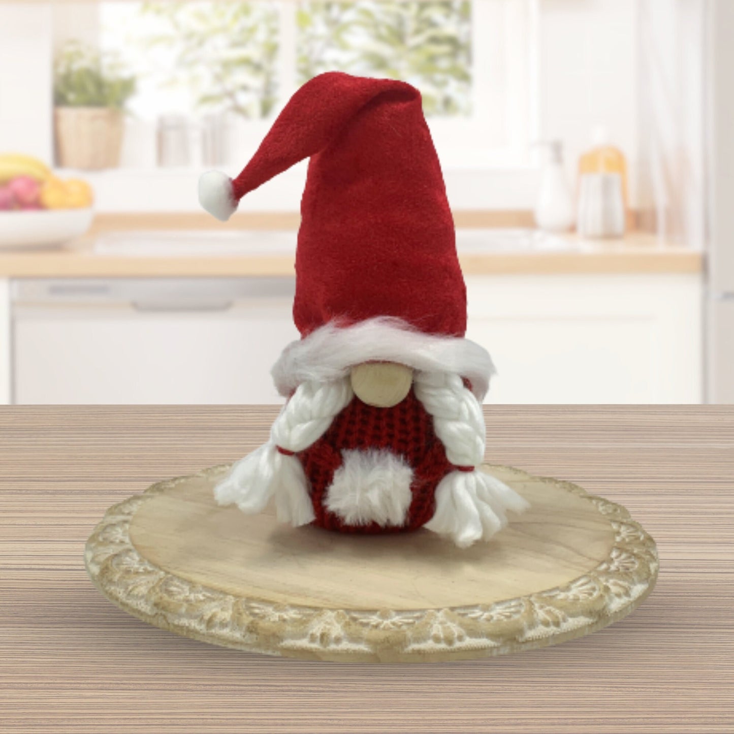 Caroler Gnome / Christmas Tiered Tray Decor / Winter Gnome Decorations
