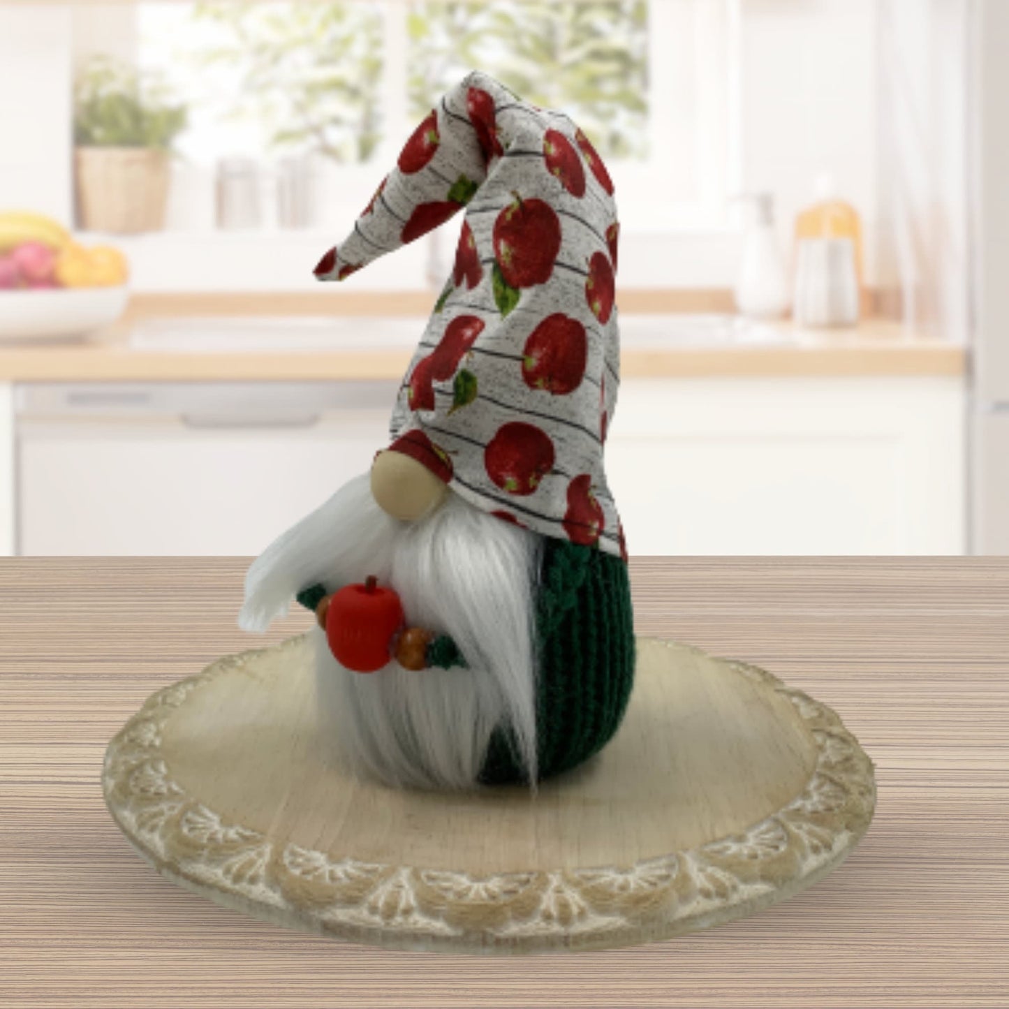 Apple Harvest Gnome / Apple for Teacher Tiered Tray Decor / Fall Gnome Decorations