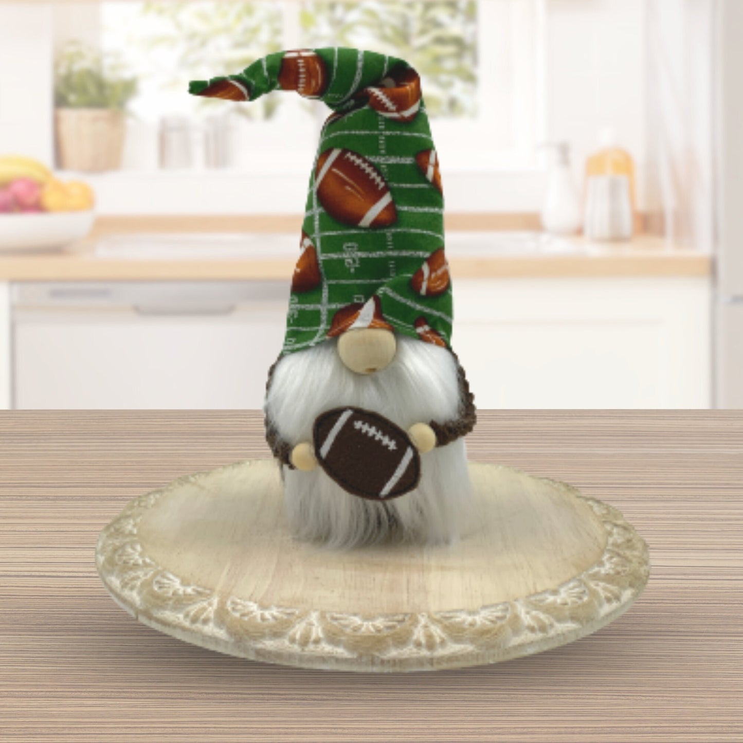 Football Season Gnome / Touchdown Tiered Tray Decor / Fall Gnome Decorations