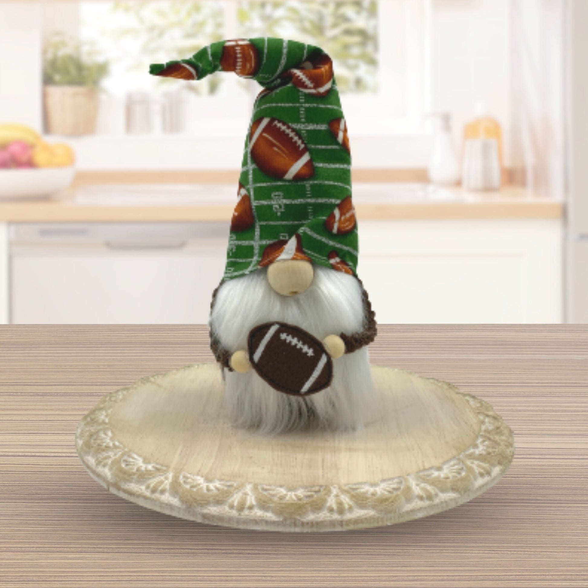 Football Season Gnome / Touchdown Tiered Tray Decor / Fall Gnome Decorations