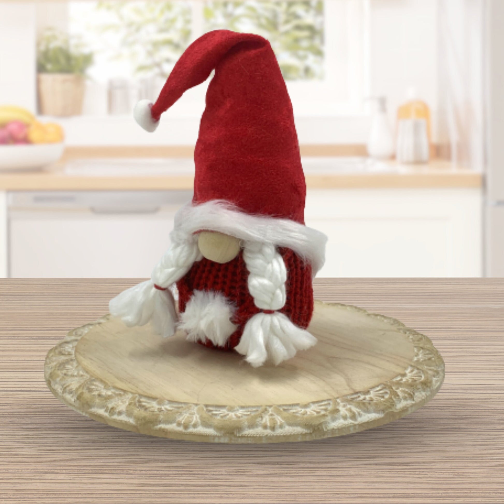 Caroler Gnome / Christmas Tiered Tray Decor / Winter Gnome Decorations