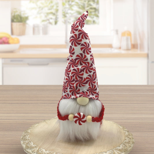 Peppermint Gnome / Holiday Tiered Tray Decor / Christmas Gnome Decorations