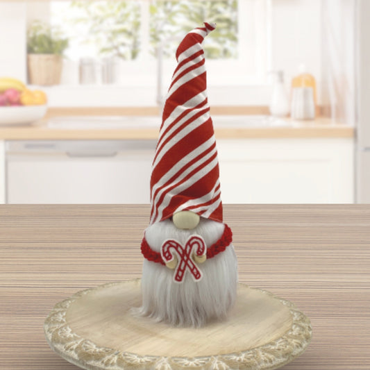 Candy Cane Gnome / Holiday Tiered Tray Decor / Christmas Gnome Decorations