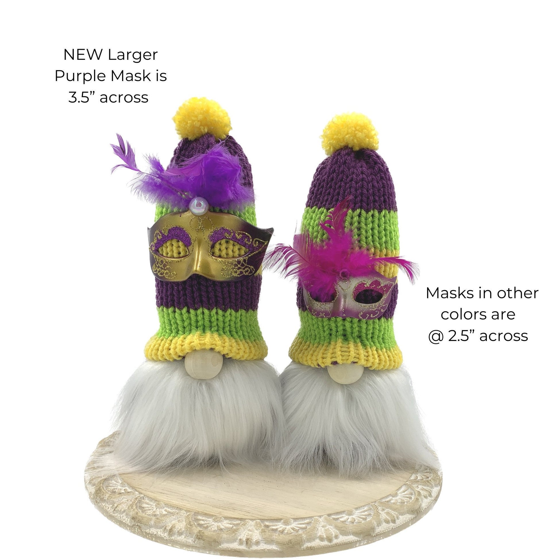 Mardi Gras Gnome / Fat Tuesday Decor / New Orleans Party Gnome
