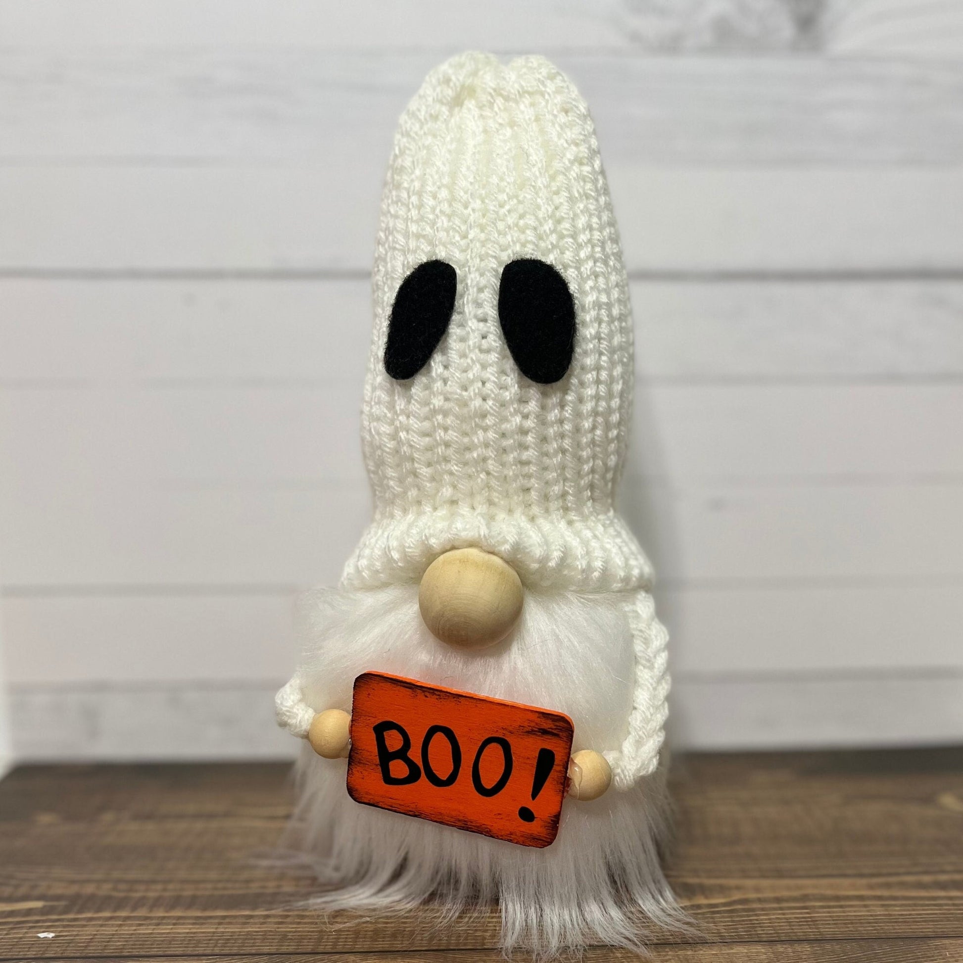 Boo Ghost Gnome / Spooky Season Tiered Tray Decor / Halloween Decorations