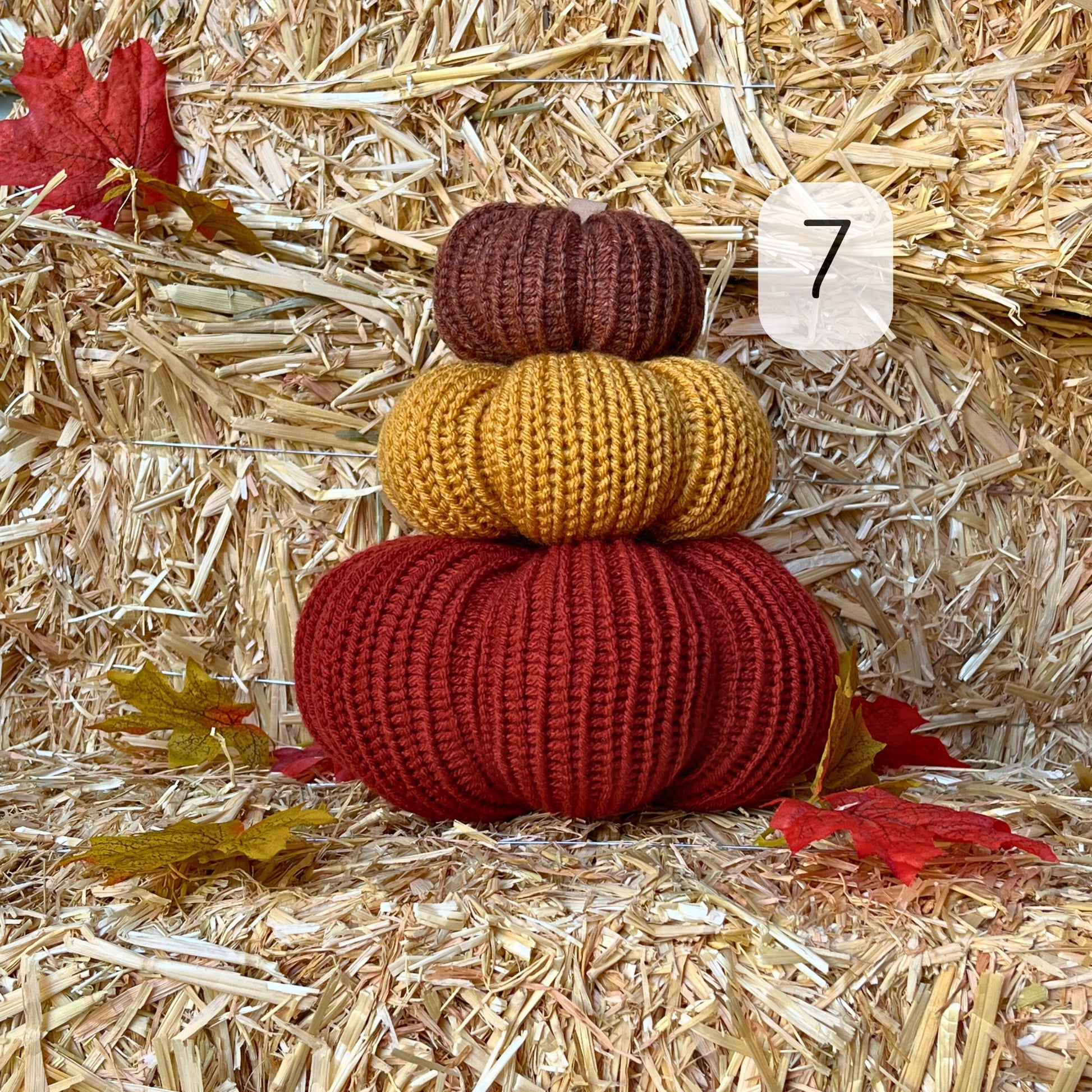 Fall Pumpkins / Rusty Red Autumn Tiered Tray Decor / Rustic Farmhouse Decorations