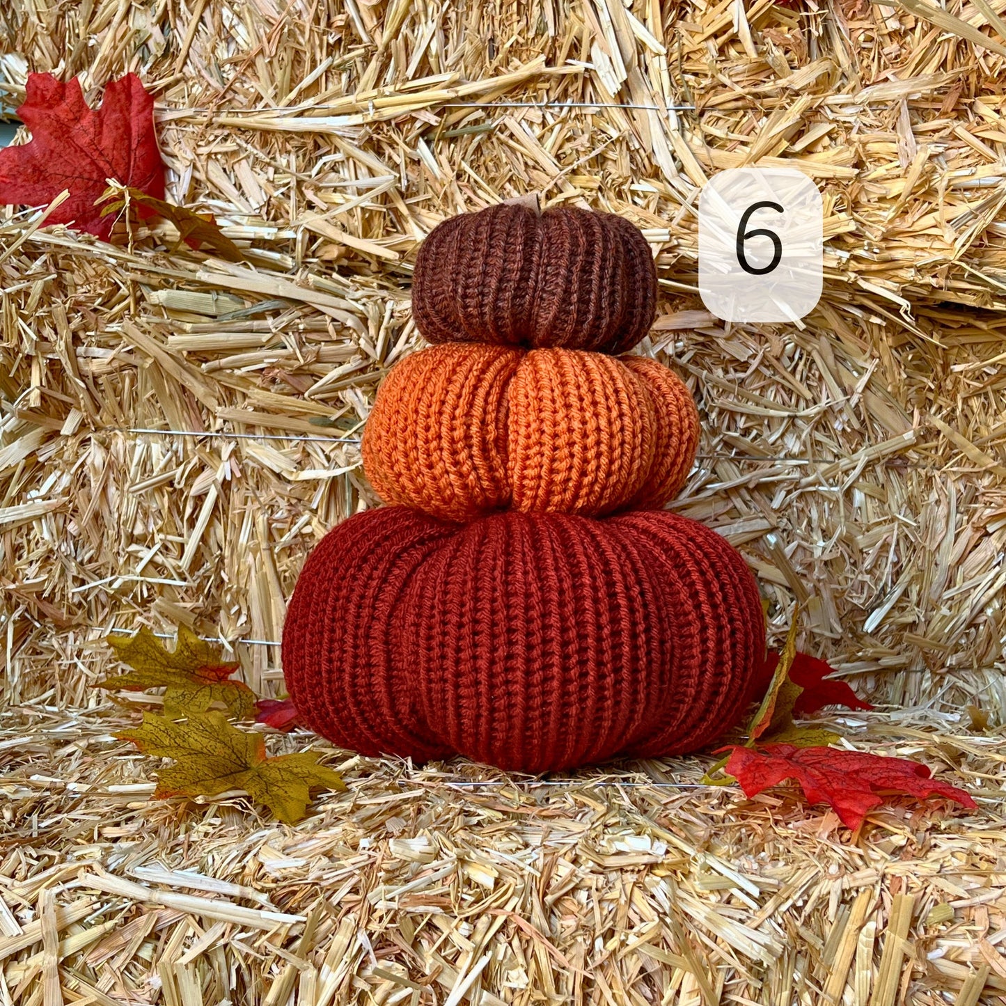 Fall Pumpkins / Rusty Red Autumn Tiered Tray Decor / Rustic Farmhouse Decorations