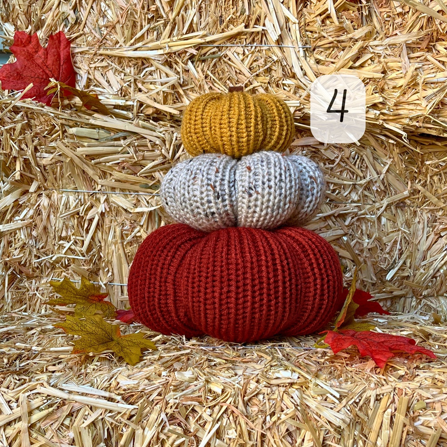 Fall Pumpkins / Rusty Red Autumn Tiered Tray Decor / Rustic Farmhouse Decorations