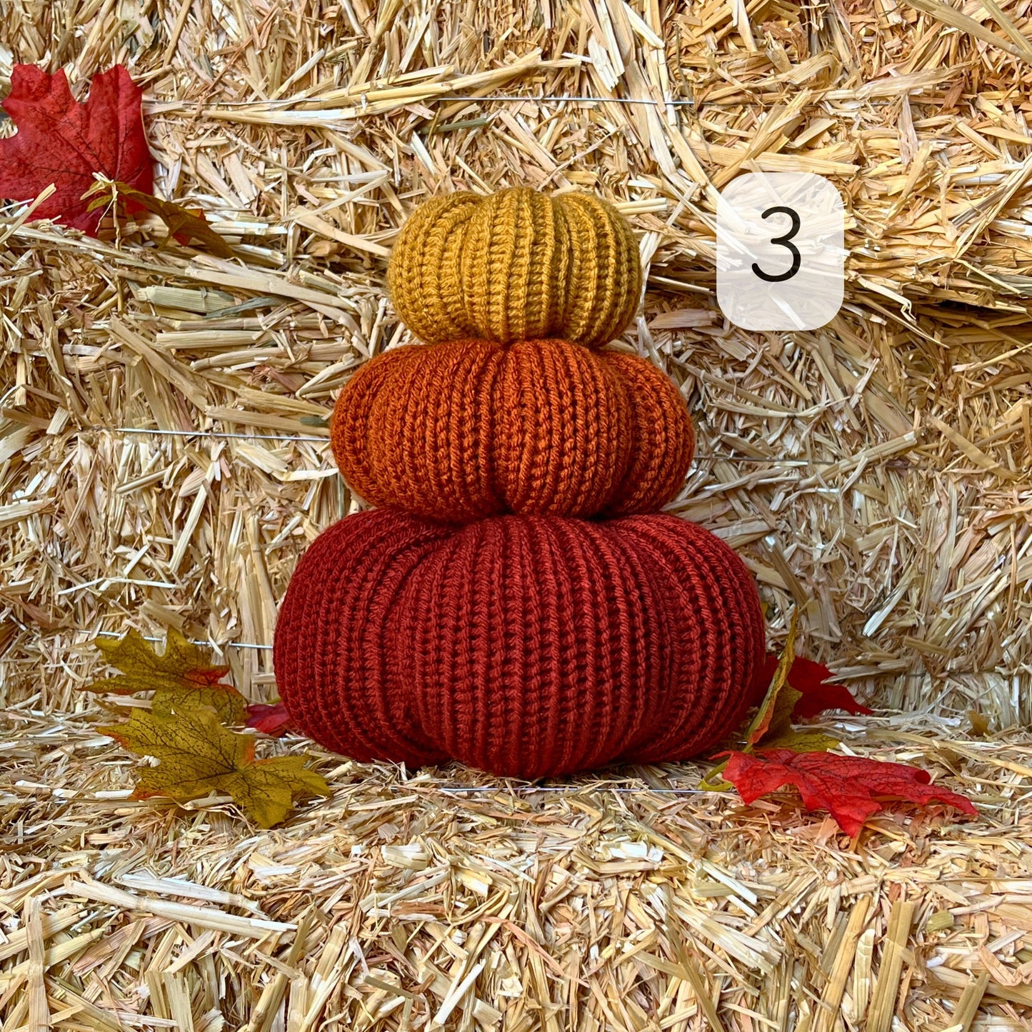 Fall Pumpkins / Rusty Red Autumn Tiered Tray Decor / Rustic Farmhouse Decorations