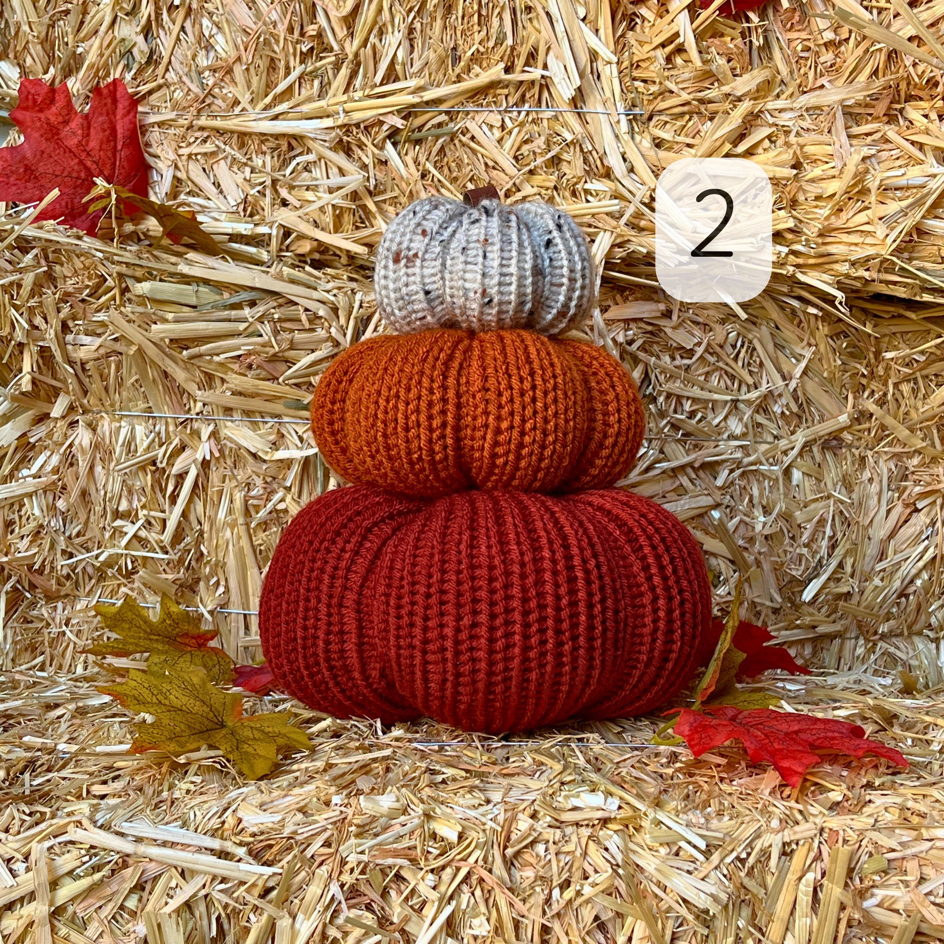 Fall Pumpkins / Rusty Red Autumn Tiered Tray Decor / Rustic Farmhouse Decorations